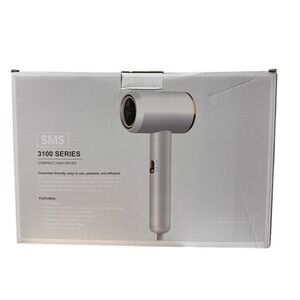 SMS 3100 Series Compact Hair Dryer 1500W Ionic Lightweight Travel NWB